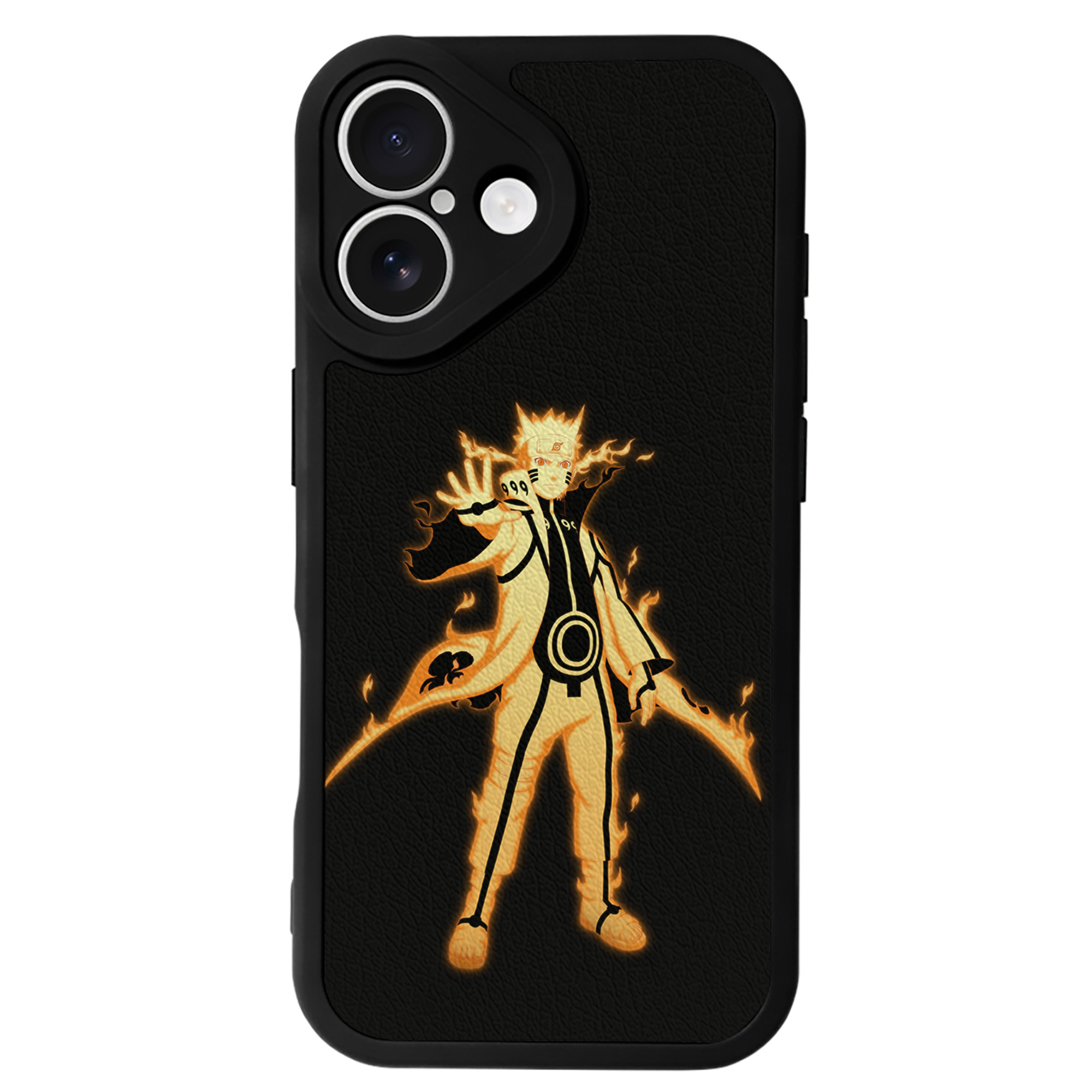 （画像用） NARUTO -ナルト- うずまき ナルト Uzumaki Naruto 【iPhone 16シリーズ対応】シリコンスマホケース（レザー調） 材質：シリコン